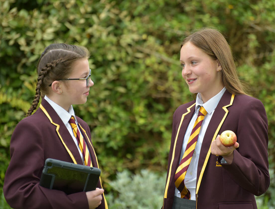 two female student friends at windsor olympus academy
